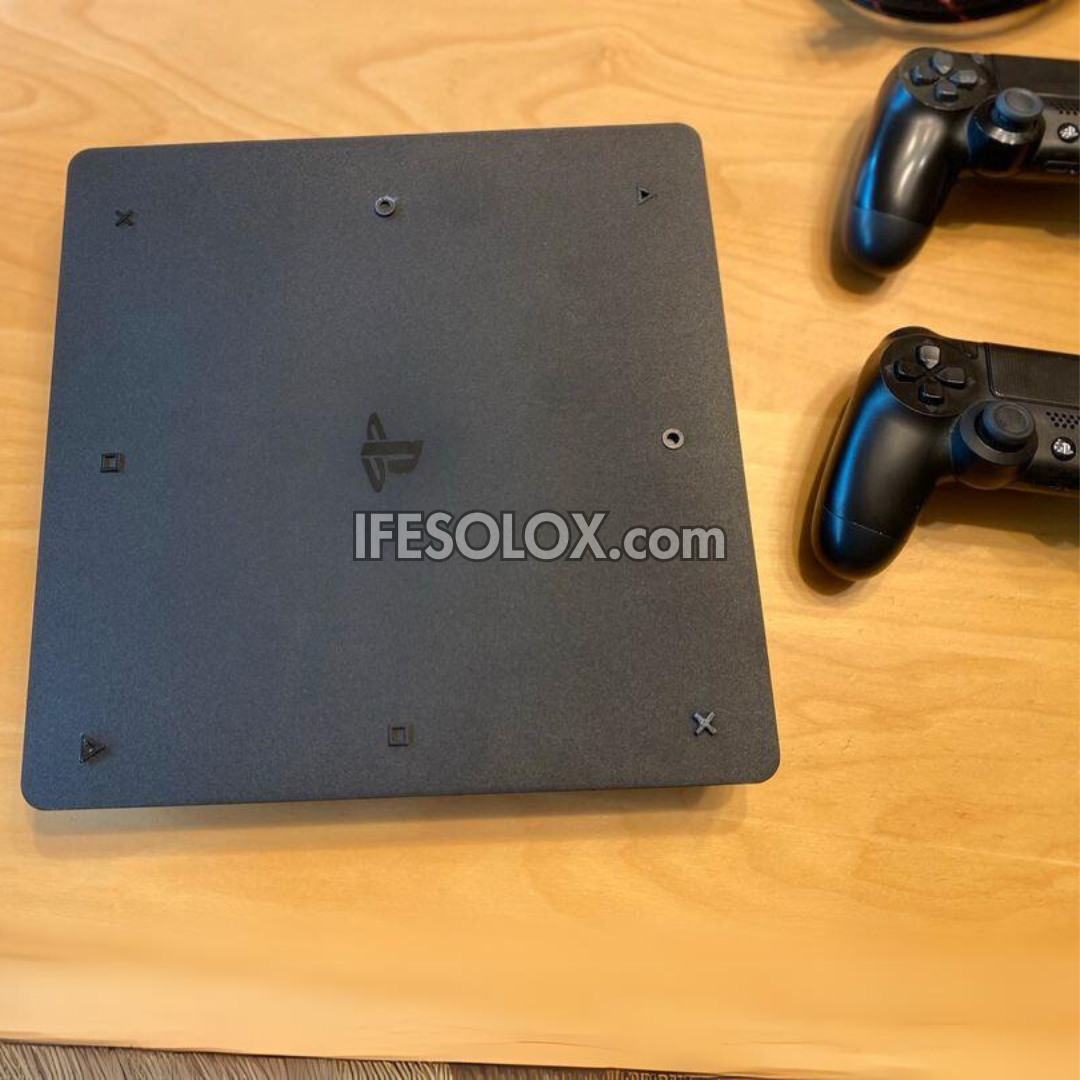 Sony Playstation 4 (PS4) Slim 1TB Game Console with 2 DUALSHOCK 3 Controllers - Foreign Used