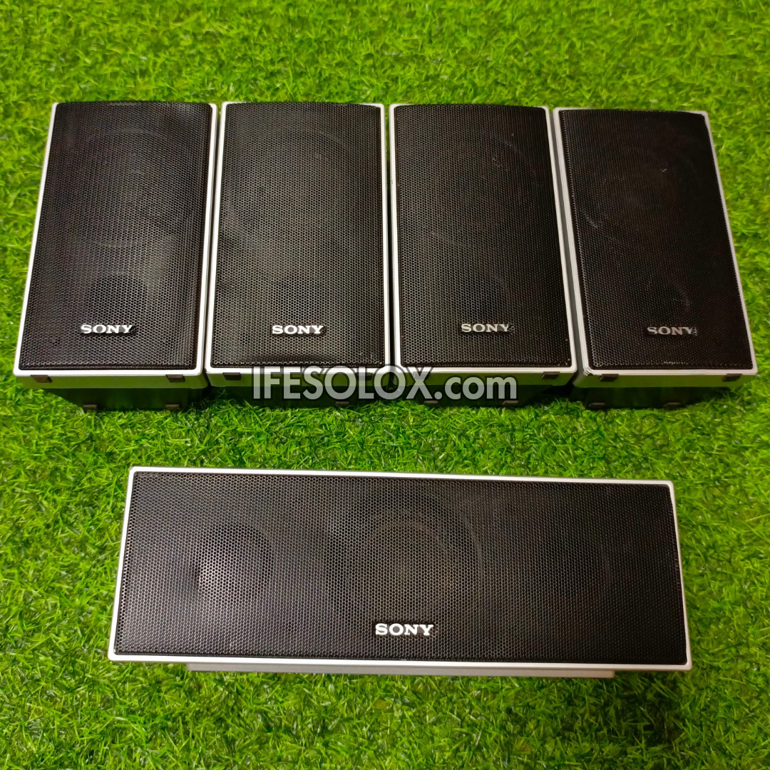 Sony SS-TSB71 3Ohms Home Theater Surround Speakers Complete Set - Foreign Used