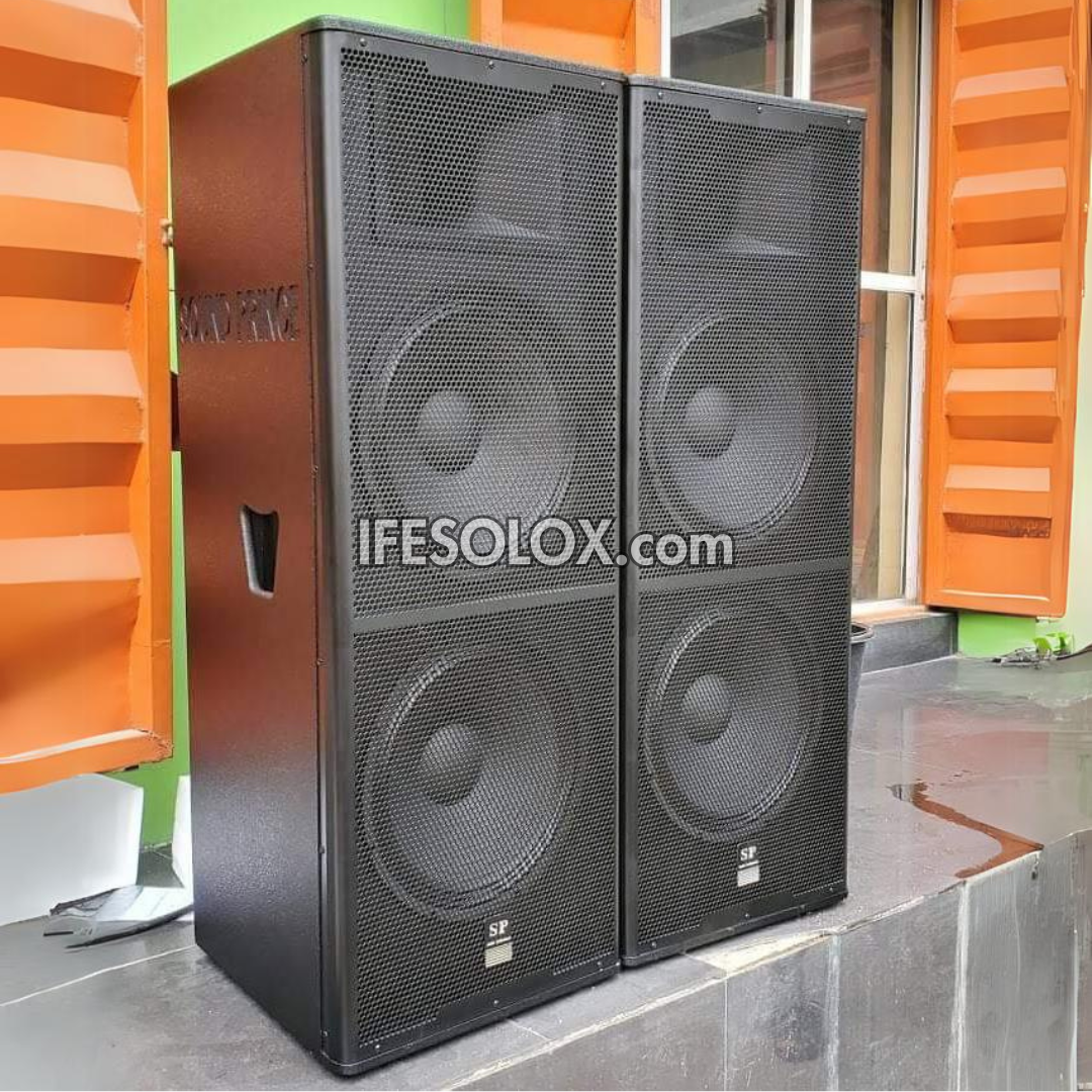 Sound Prince SP-124 Dual 15-inch Passive Full Range Loudspeakers - Brand New