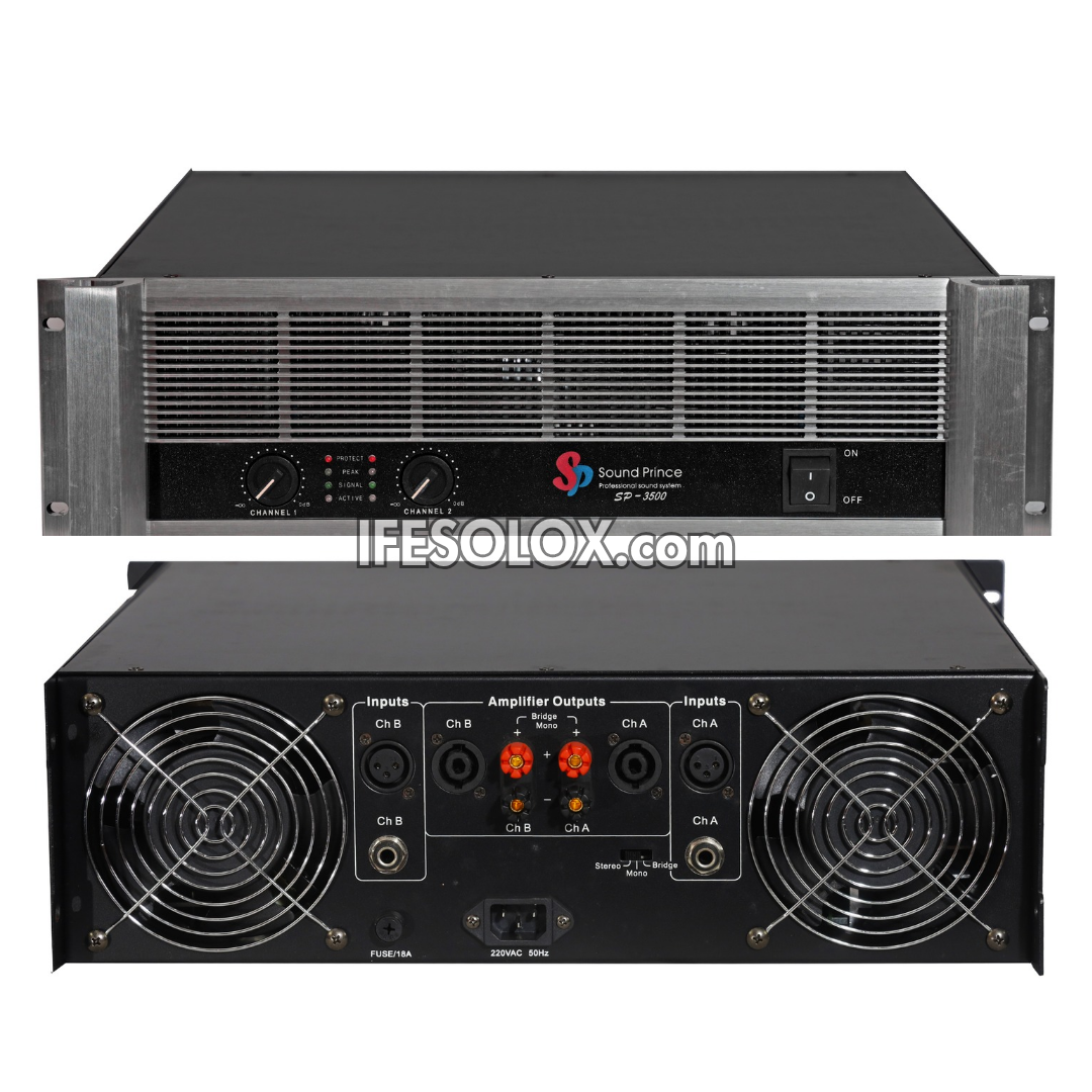 Sound Prince SP-3500 Professional 3500W Stereo Power Amplifier - Brand New