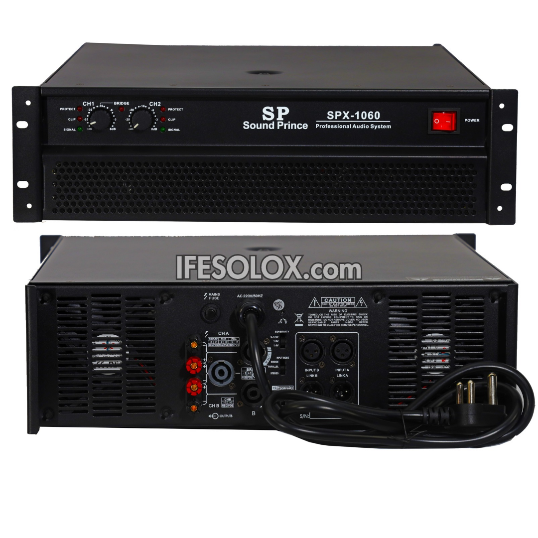 Sound Prince SPX1060 Professional 4000W Stereo Power Amplifier - Brand New