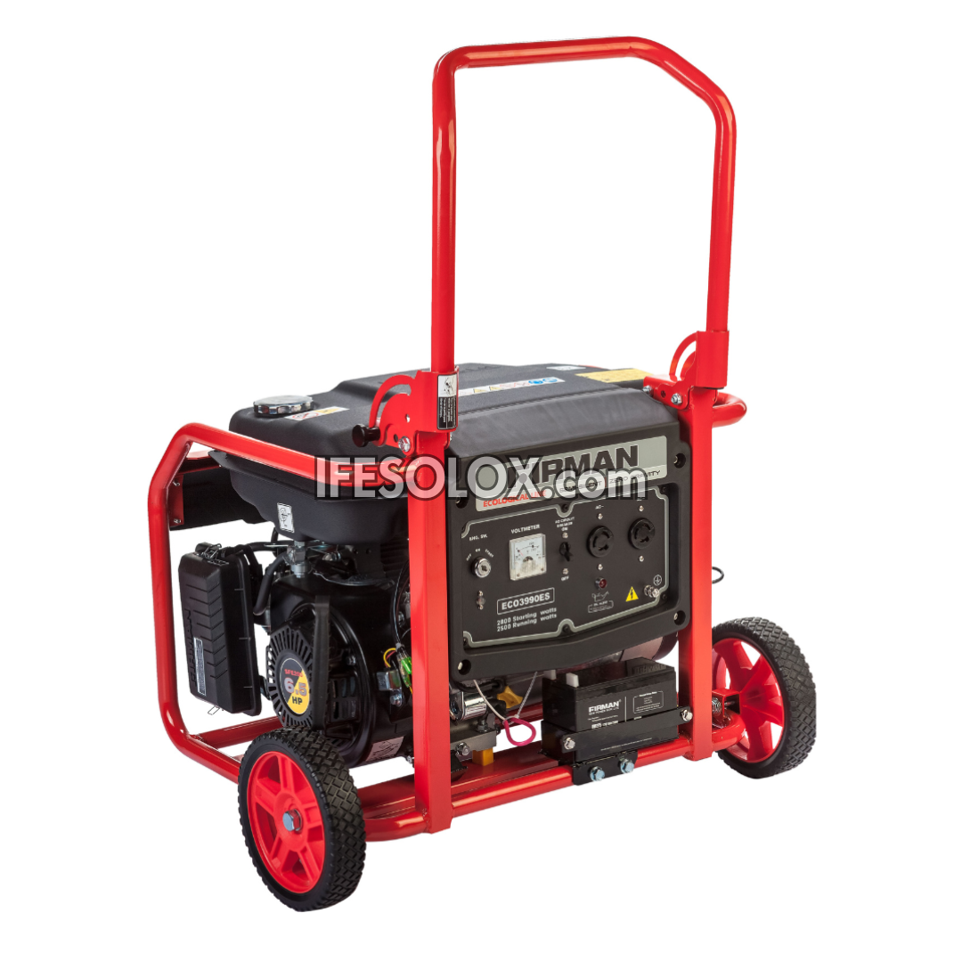 FIRMAN ECO3990ES 2.8KVA 100% Copper Key start Petrol Generator - Brand New
