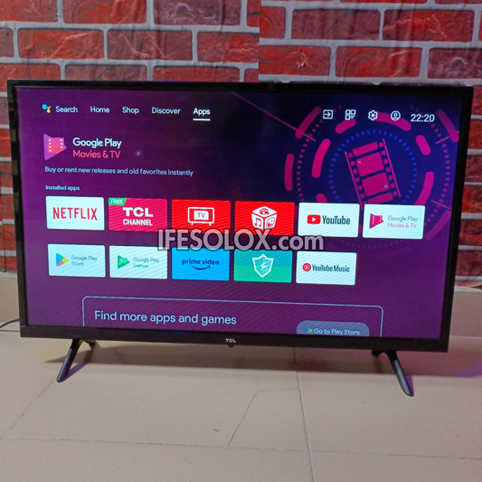 TCL 32 inch 32S5200K Smart Full HD HDR Android TV (Built-in WiFi, Bluetooth, Play Store) - Foreign Used