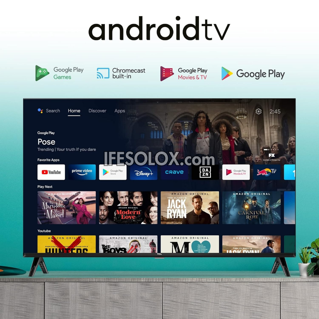 TCL 43 inch 43S5400A Smart Full HD HDR Android TV (Chromecast, WiFi, Bluetooth) - Brand New