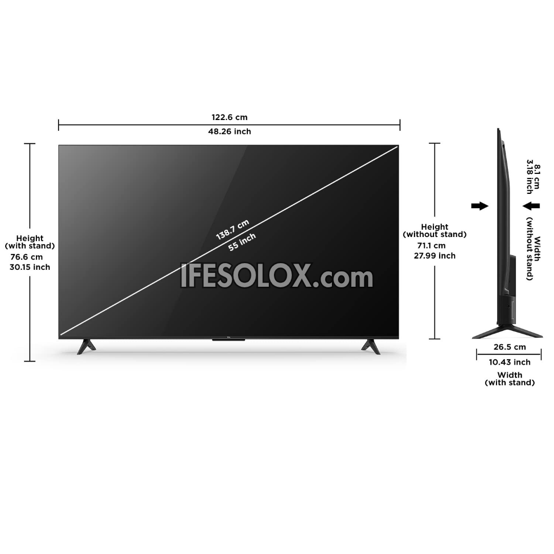 TCL 55 inch 55P635 Android Smart 4K UHD Google TV (Chromecast, Google Play Store) - Brand New