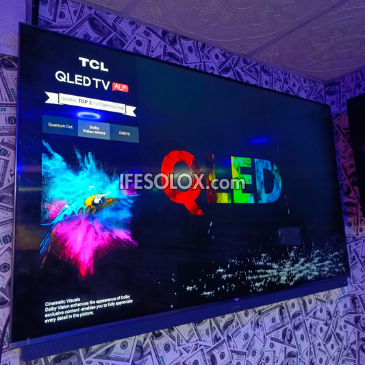 TCL 65 inch 65C815 Android Smart True 4K UHD HDR10 Frameless QLED Google TV (WiFi, Miracast, Bluetooth) - Foreign Used