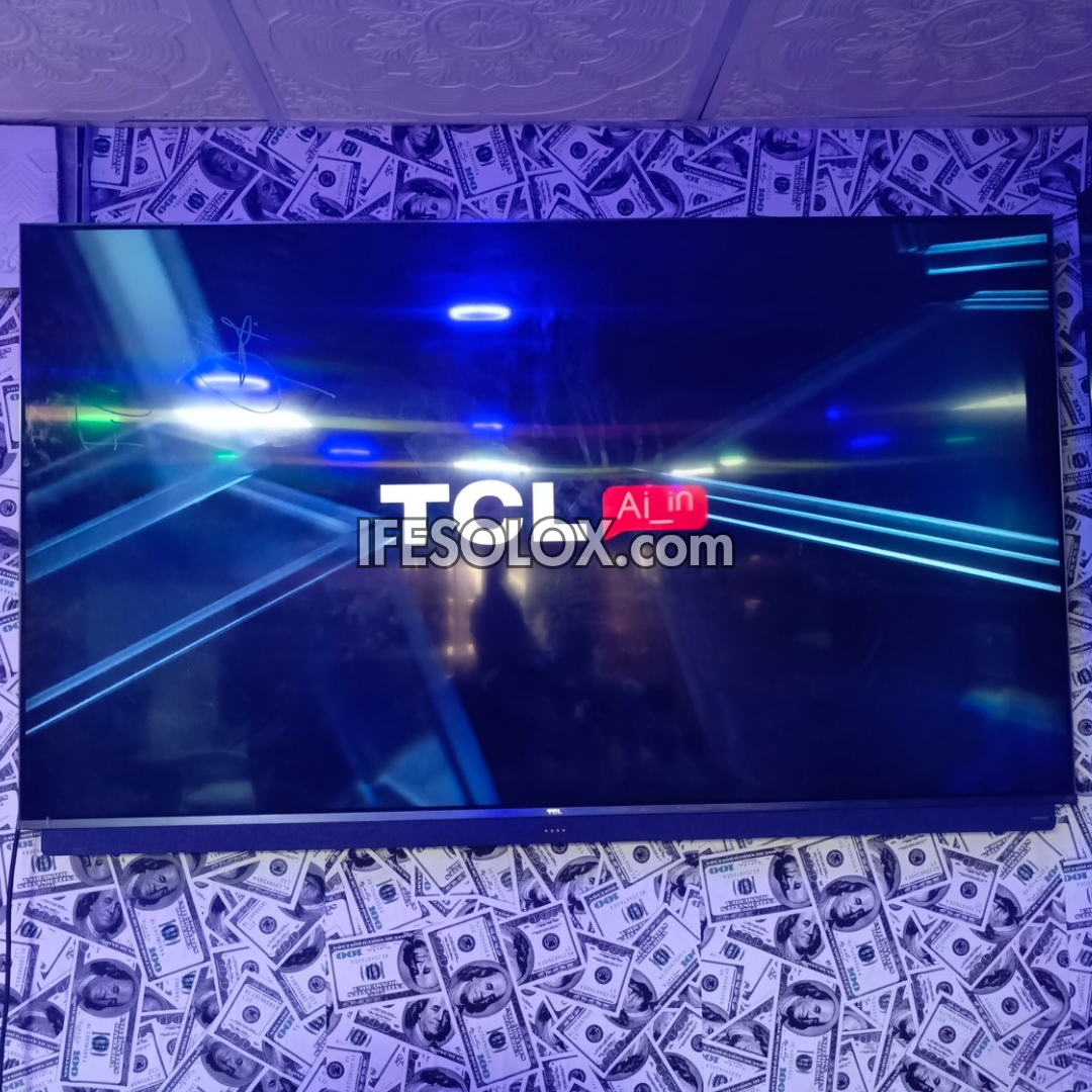 TCL 65 inch 65C815 Android Smart True 4K UHD HDR10 Frameless QLED Google TV (WiFi, Miracast, Bluetooth) - Foreign Used
