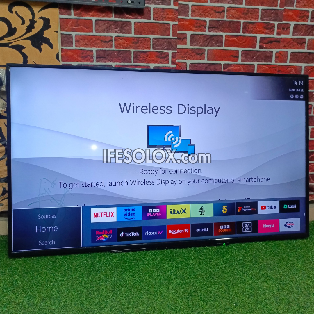 TOSHIBA 65 inch Satellite Smart 4K UHD LED TV (Wireless Display, Netflix, YouTube) - Foreign Used