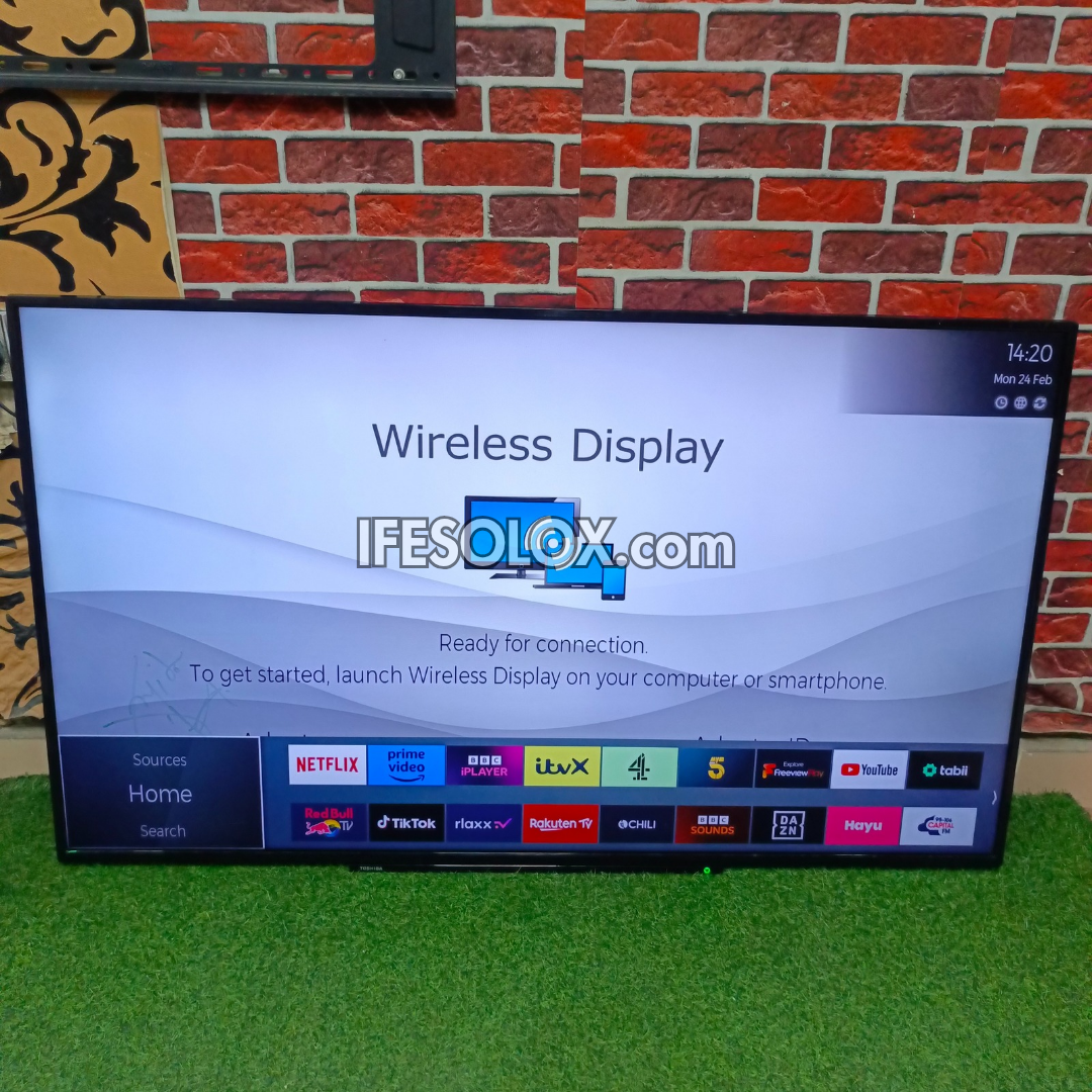 TOSHIBA 65 inch Satellite Smart 4K UHD LED TV (Wireless Display, Netflix, YouTube) - Foreign Used
