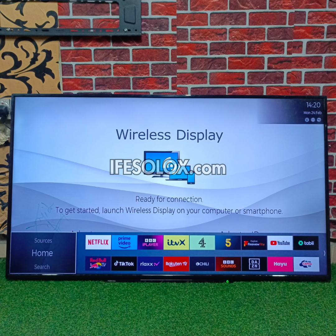 TOSHIBA 65 inch Satellite Smart 4K UHD LED TV (Wireless Display, Netflix, YouTube) - Foreign Used