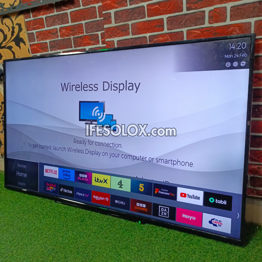 TOSHIBA 65 inch Satellite Smart 4K UHD LED TV (Wireless Display, Netflix, YouTube) - Foreign Used