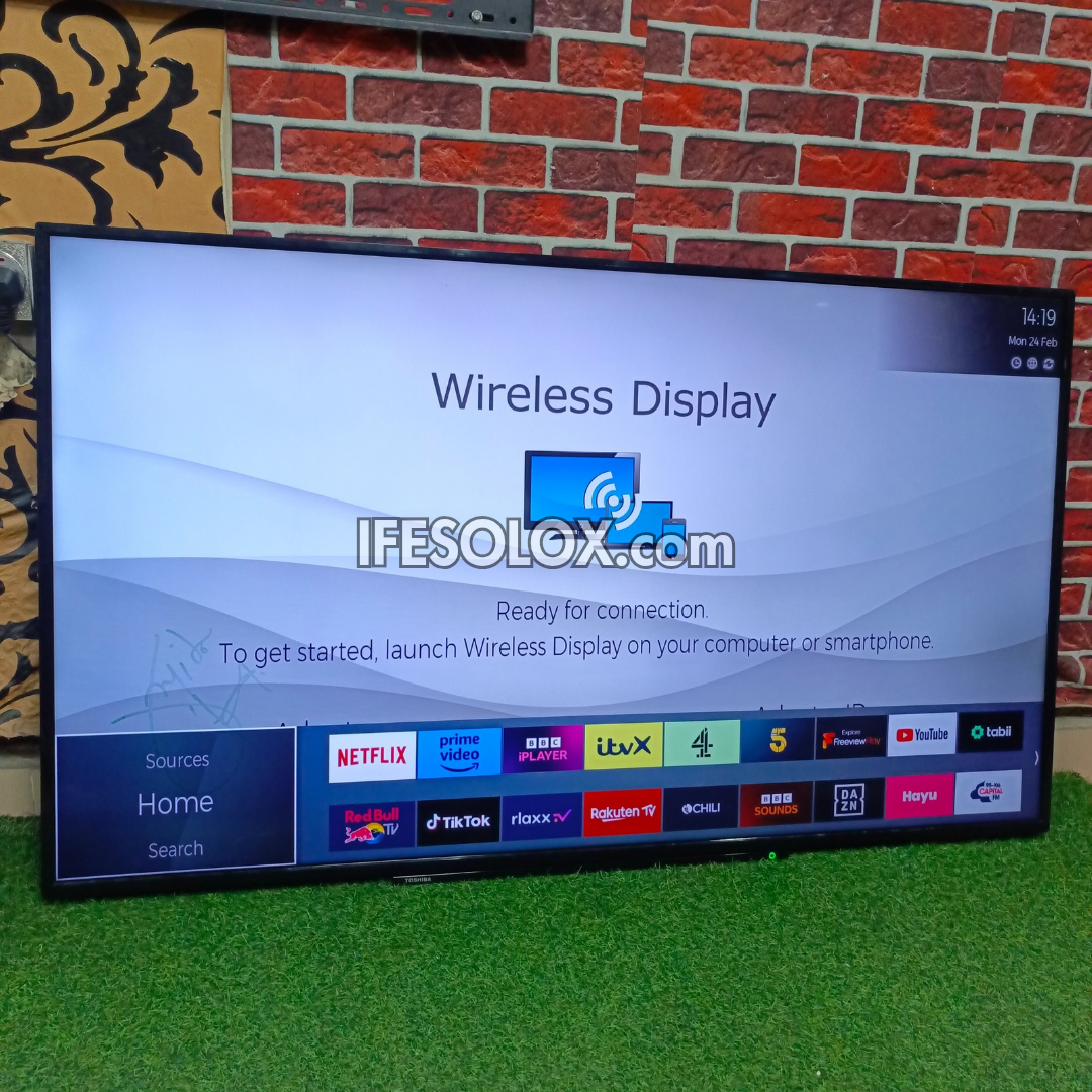 TOSHIBA 65 inch Satellite Smart 4K UHD LED TV (Wireless Display, Netflix, YouTube) - Foreign Used