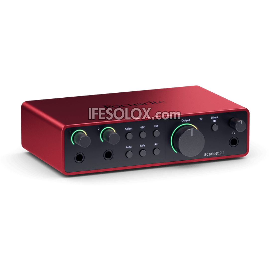 Focusrite Scarlett 2i2 4th Gen USB Audio Interface for Instrumentalists, Vocalists, Producers - Brand New