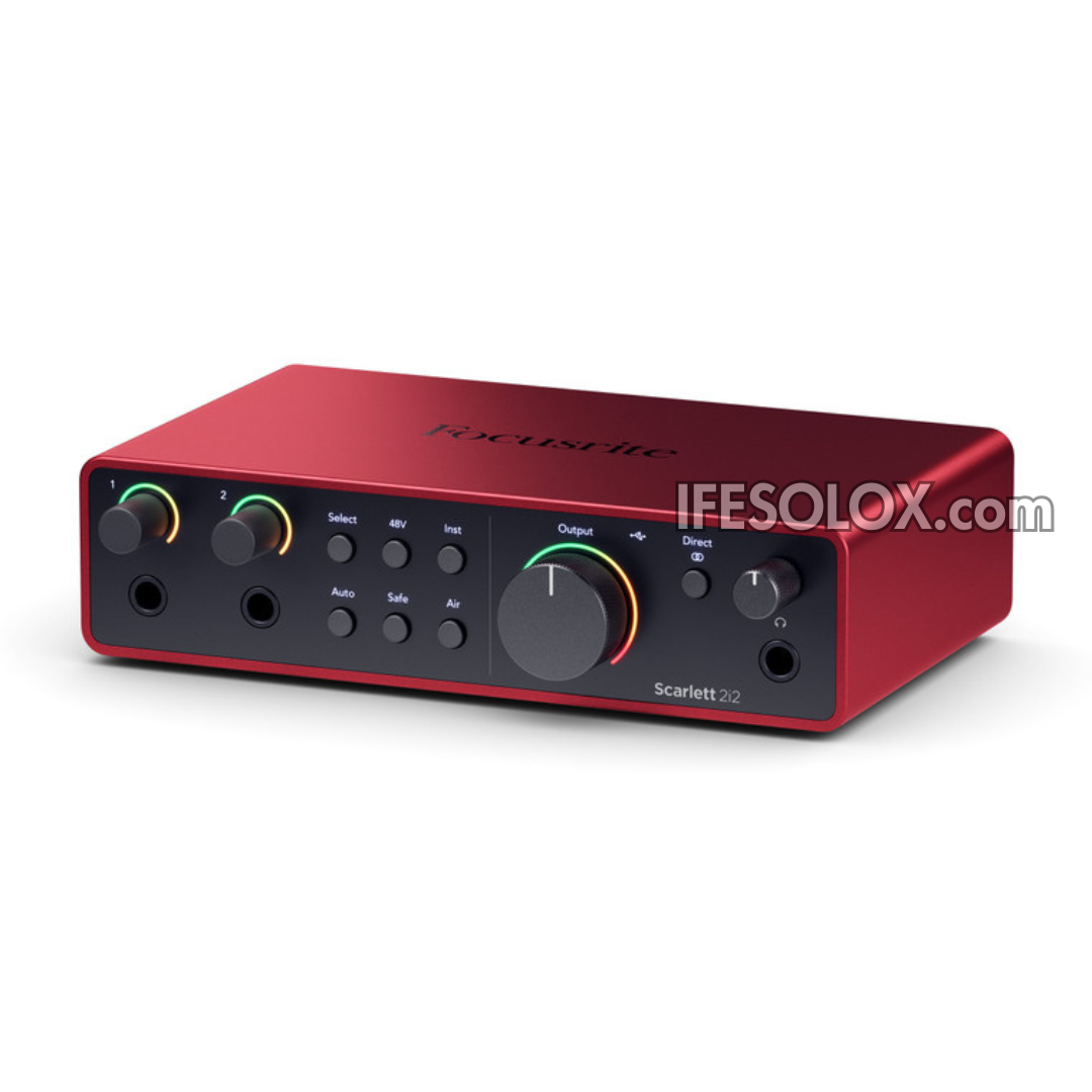 Focusrite Scarlett 2i2 4th Gen USB Audio Interface for Instrumentalists, Vocalists, Producers - Brand New