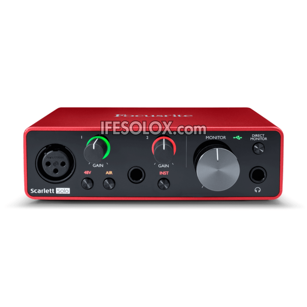 Focusrite Scarlett Solo 3rd Gen USB Audio Interface for Instrumentalists, Vocalists, Producers - Brand New