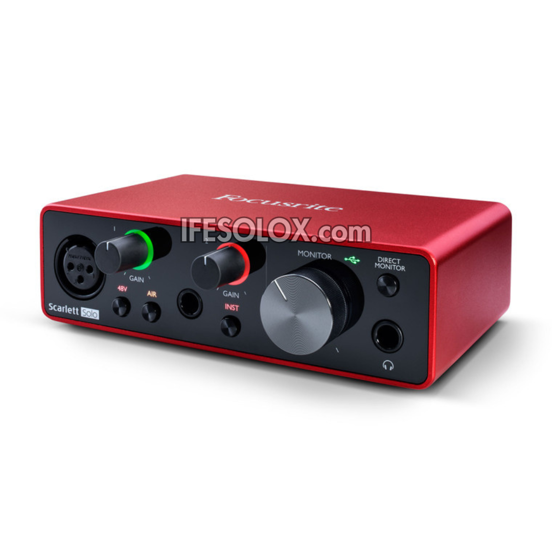 Focusrite Scarlett Solo 3rd Gen USB Audio Interface for Instrumentalists, Vocalists, Producers - Brand New