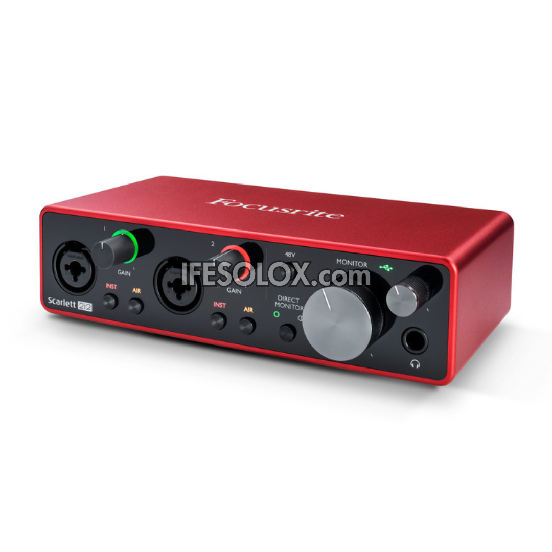 Focusrite Scarlett 2i2 3rd Gen USB Audio Interface for Instrumentalists, Vocalists, Producers - Brand New