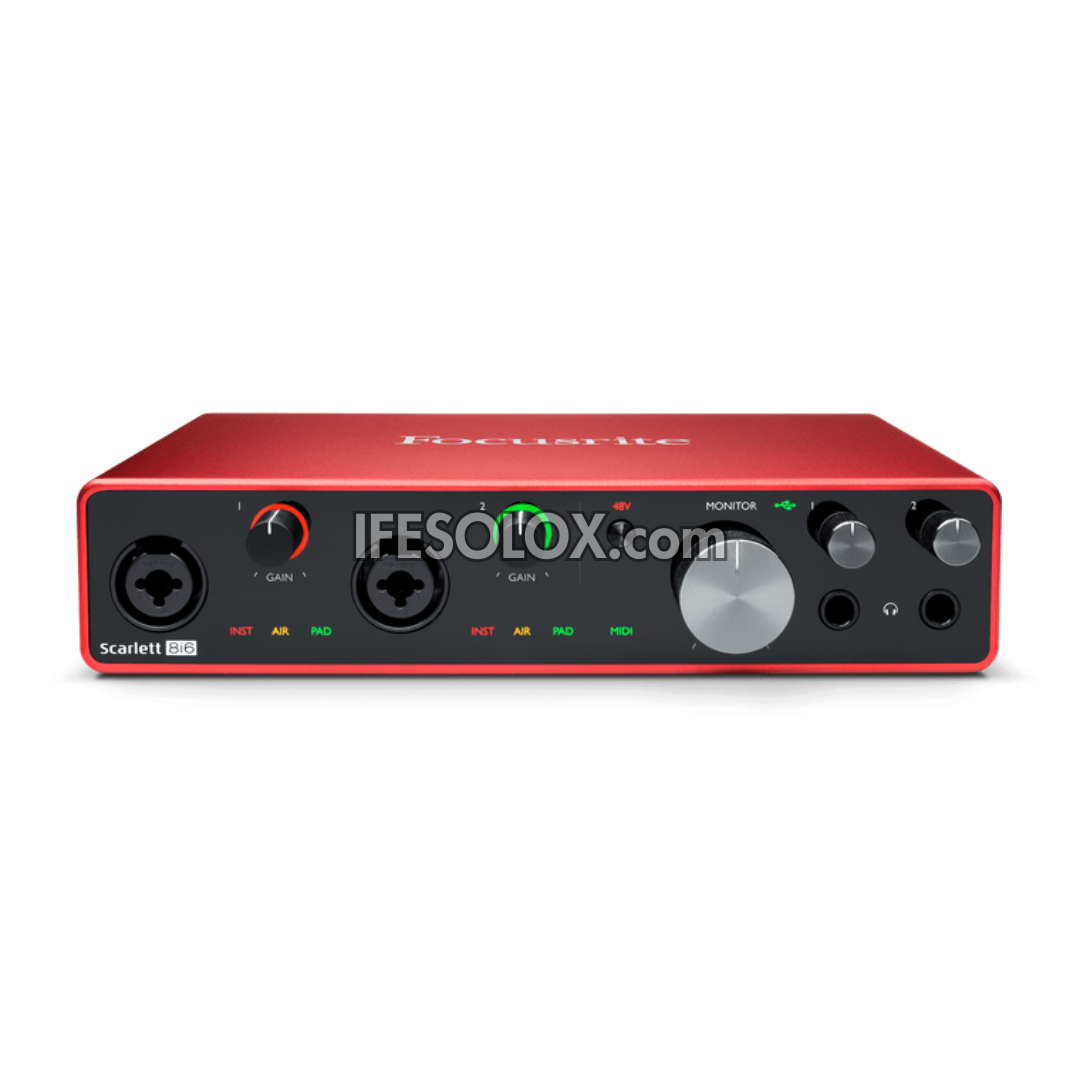 Focusrite Scarlett 8i6 3rd Gen USB Audio Interface for Instrumentalists, Vocalists, Producers - Brand New