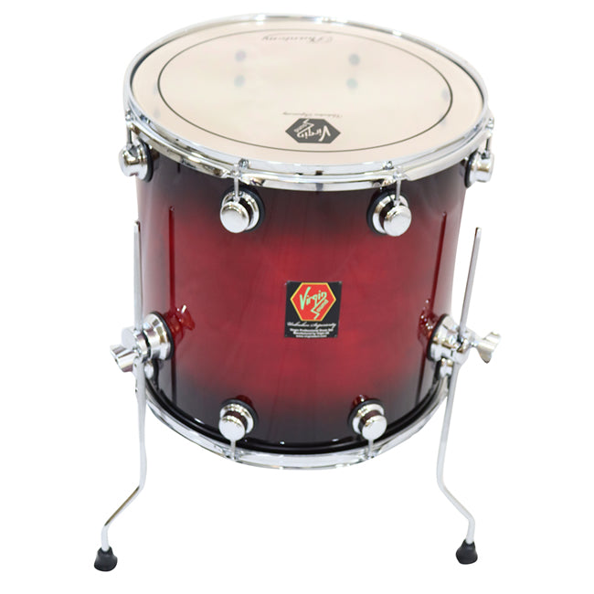 Virgin Sound Phantom 16 inch Birch floor tom drum with stand