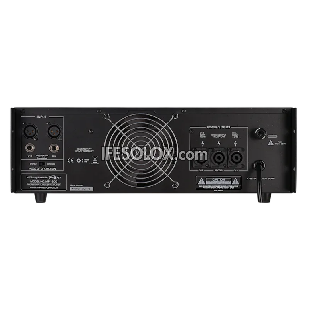 Wharfedale Pro MP-1800 1800Watts Power Amplifier with Massive Toroidal Transformers - Brand New