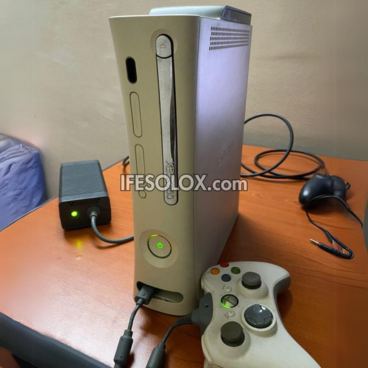 Microsoft XBOX 360 Pro 60GB Game Console Complete Set with 2 Wired Controller and 5 Titles - Foreign Used