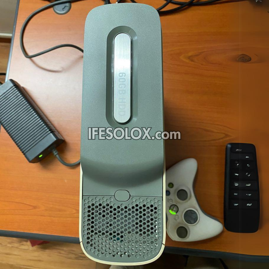 Microsoft XBOX 360 Pro 60GB Game Console Complete Set with 2 Wired Controller and 5 Titles - Foreign Used
