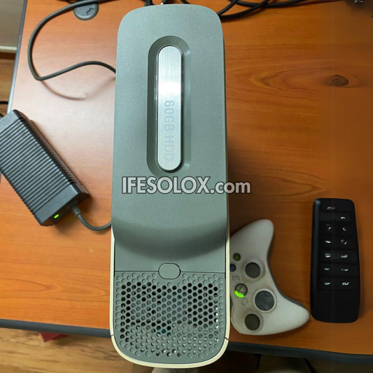Microsoft XBOX 360 Pro 60GB Game Console Complete Set with 2 Wired Controller and 5 Titles - Foreign Used