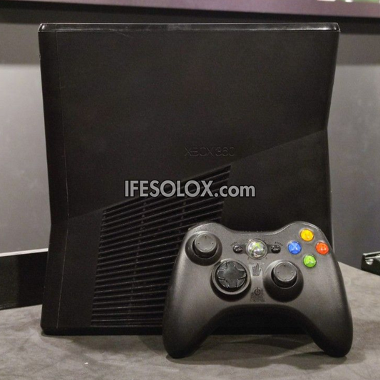 Microsoft XBOX 360 Slim 500GB Game Console Complete Set with 1 Wireless Controller and 60 Titles - Foreign Used