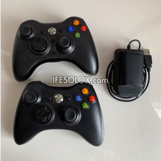 Microsoft XBOX 360 Slim 250GB Game Console Complete Set with 2 Wireless Controller and 30 Titles - Foreign Used