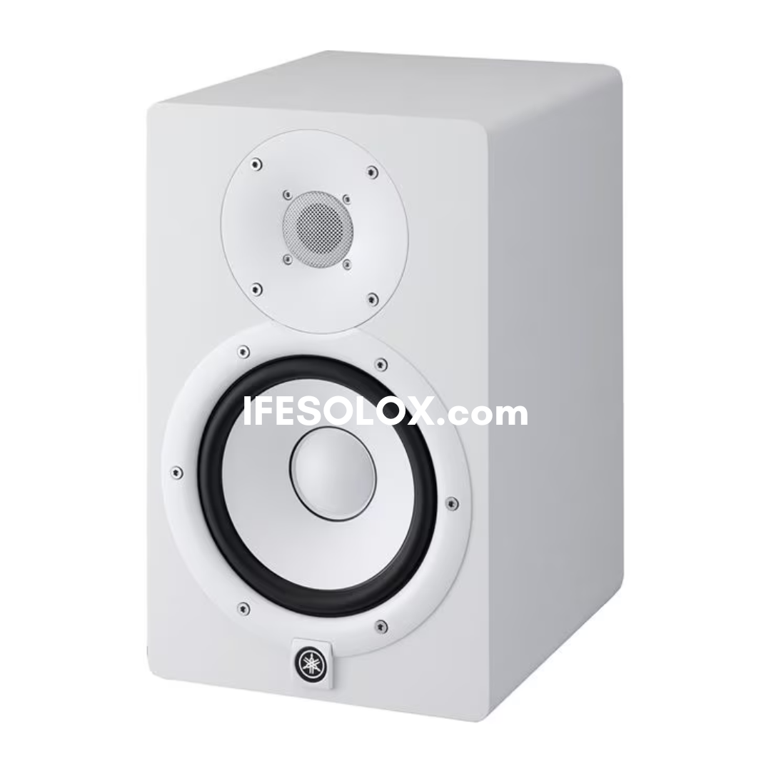 Yamaha HS7 Dual (2 voies) Moniteurs de studio actifs Bass Reflex bi-amplifiés en champ proche de 6,5 pouces (blancs) - Tout neuf