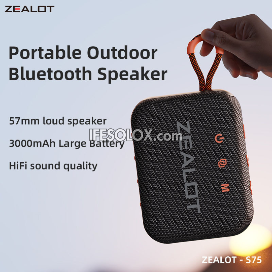 ZEALOT S75 30W Portable Bluetooth MP3 Speaker with 3000mAh - Brand New