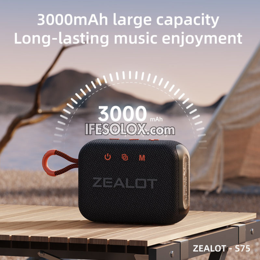 ZEALOT S75 30W Portable Bluetooth MP3 Speaker with 3000mAh - Brand New
