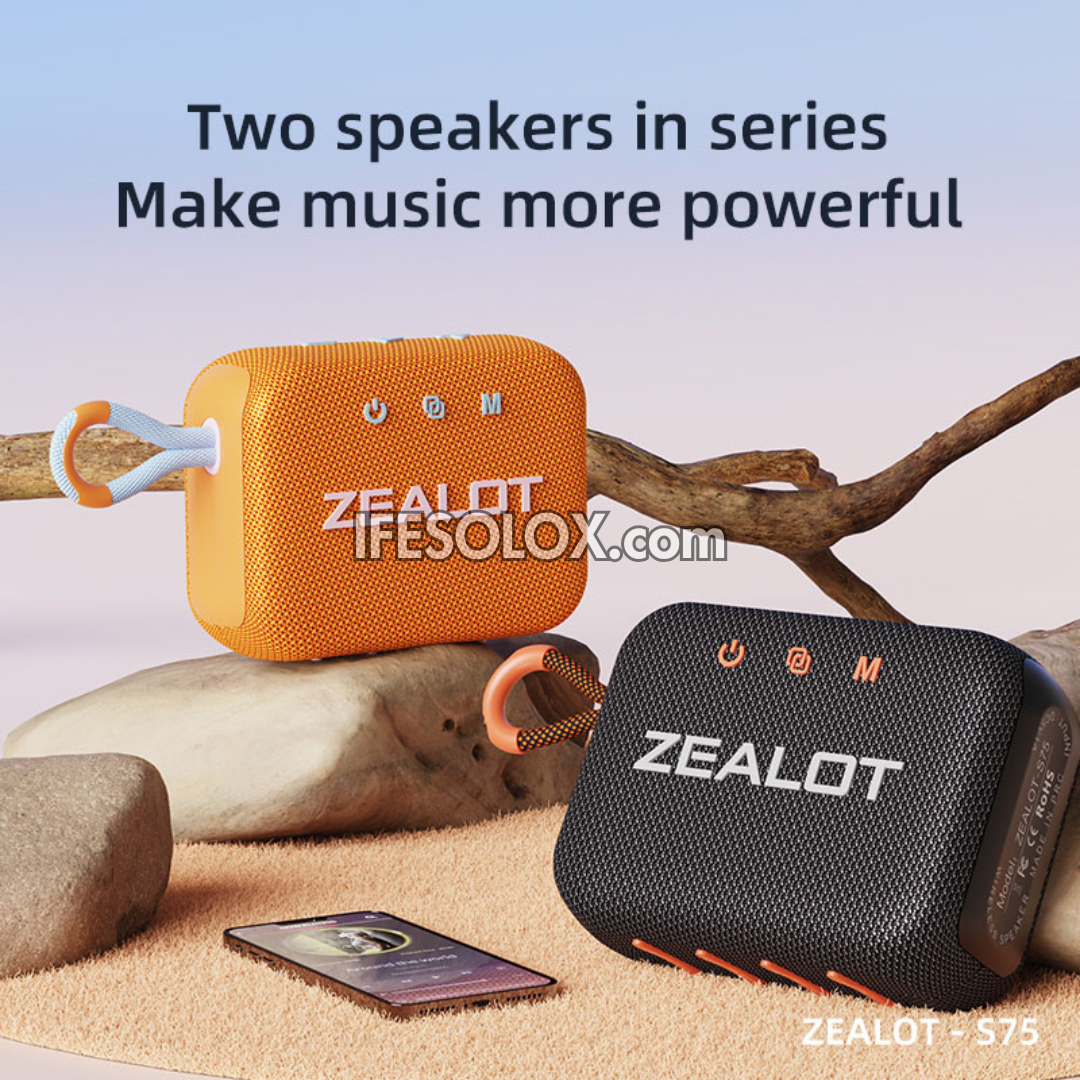 ZEALOT S75 30W Portable Bluetooth MP3 Speaker with 3000mAh - Brand New