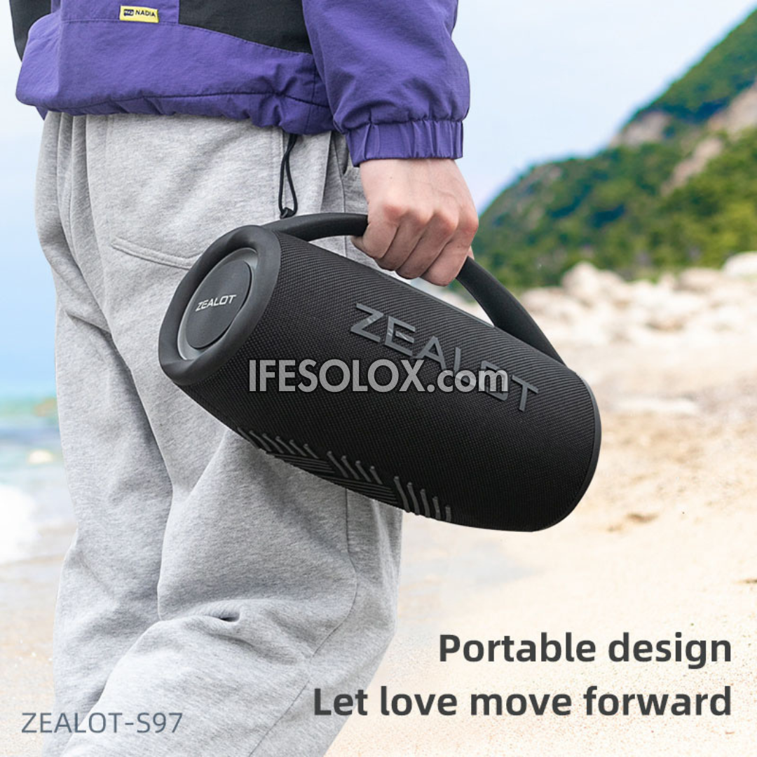 ZEALOT S97 80W Portable Bluetooth MP3 Speaker with 16000mAh, IPX6 Waterproof