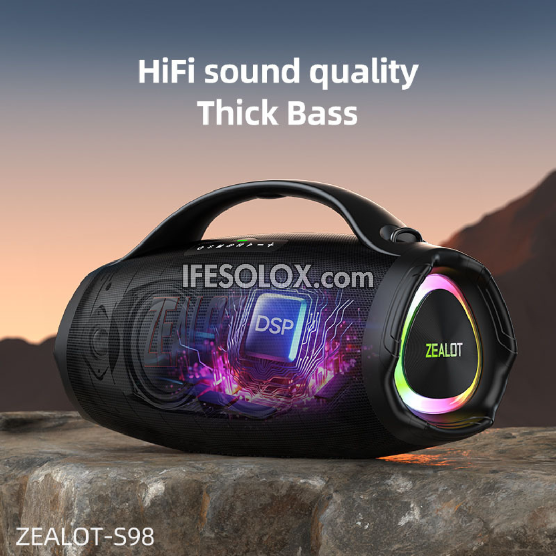 ZEALOT S98 160W Heavy Bass Portable Bluetooth MP3 Speaker with 36000mAh, IPX6 Waterproof