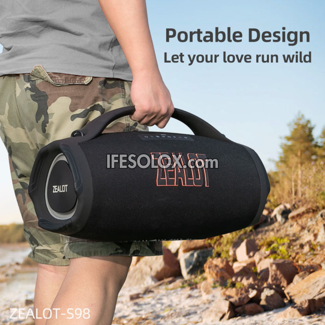 ZEALOT S98 160W Heavy Bass Portable Bluetooth MP3 Speaker with 36000mAh, IPX6 Waterproof
