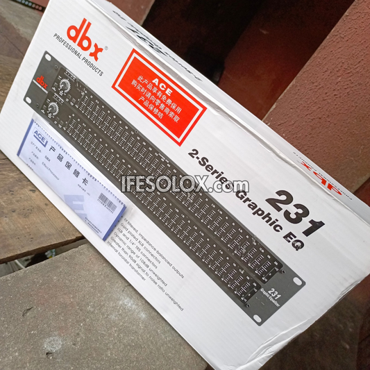 dbx 231 2-Series Graphics Equalizer System - Brand New