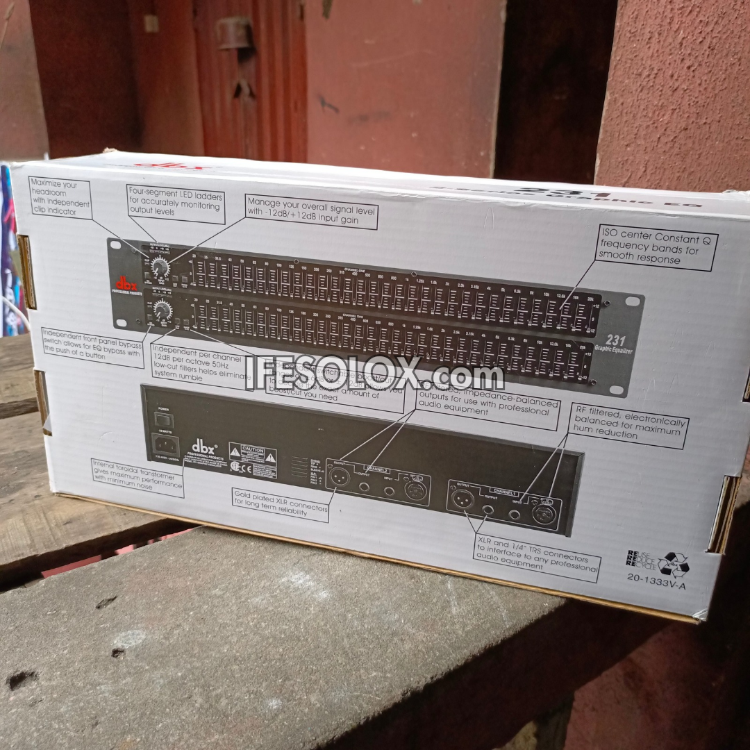 dbx 231 2-Series Graphics Equalizer System - Brand New