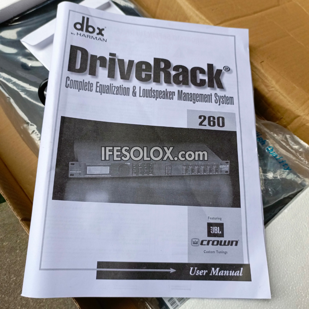 dbx DriveRack 260 Complete Equalization and Loudspeaker Management System - Brand New