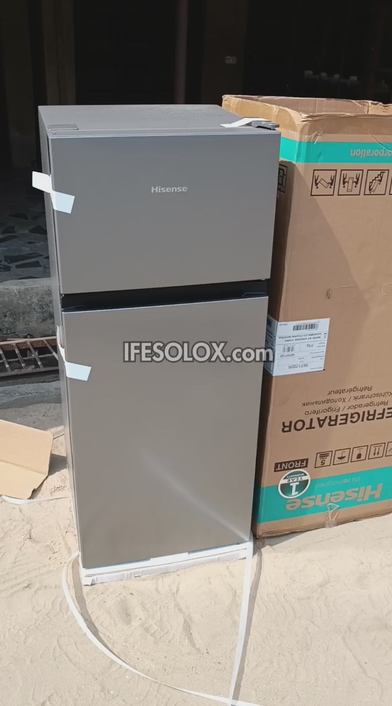 Hisense REF 172DR 124L Double Door Top-Freezer Refrigerator + 1 Year Warranty - Brand New