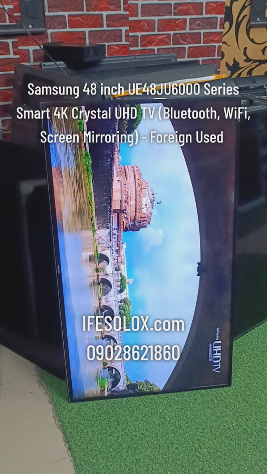 SAMSUNG 48 Inch UE48JU6400 Smart 4K UHD HDR LED TV (Bluetooth, WiFi, Netflix, YouTube, Screen Mirroring) - UK Used