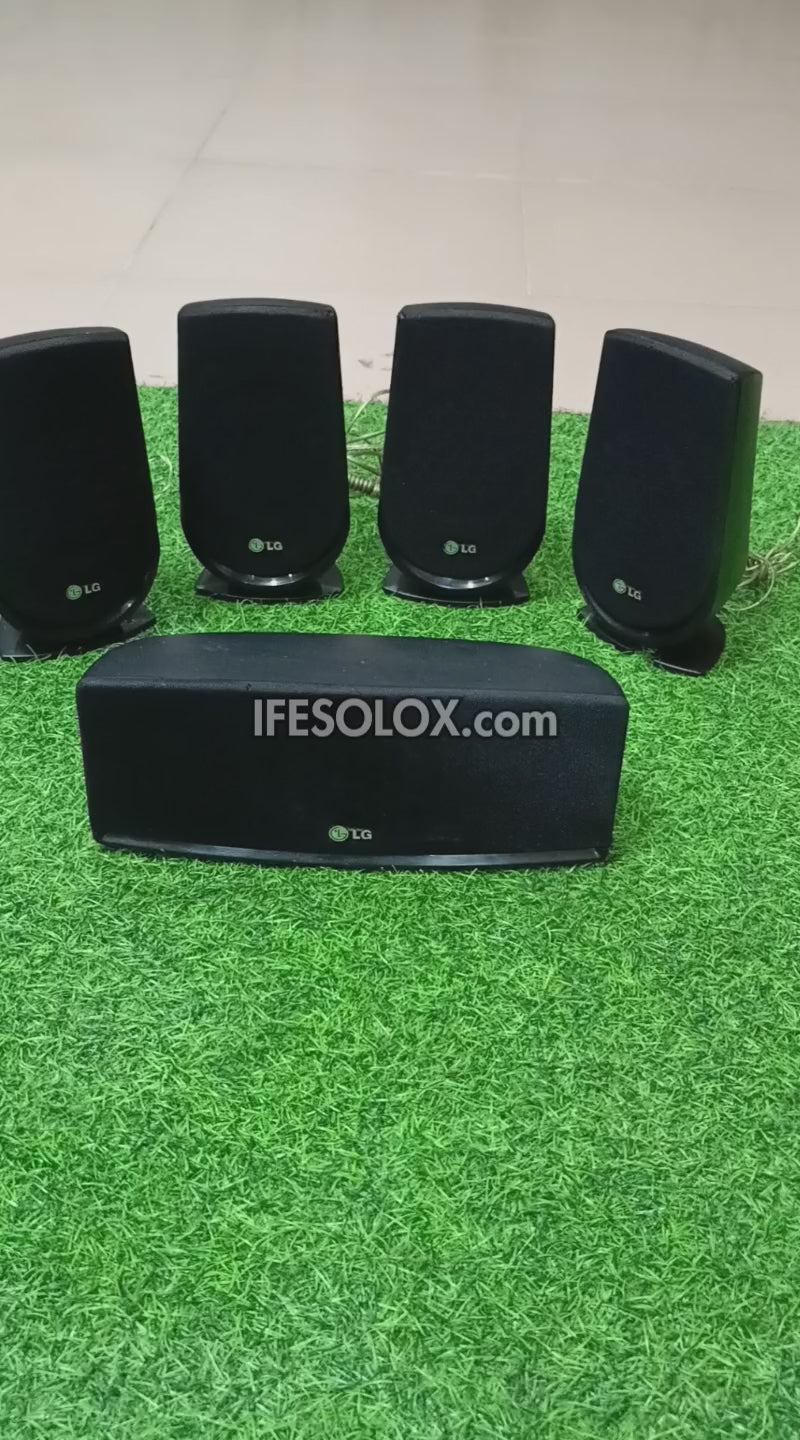 LG SH86SH-S 3Ohms Home Theater Surround Speakers Complete Set - Foreign Used