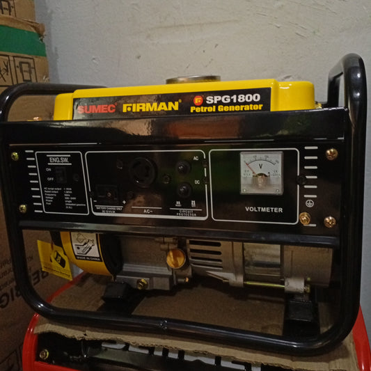 SUMEC FIRMAN SPG1800 1.1KVA 100% Copper Manual Gasoline Generator