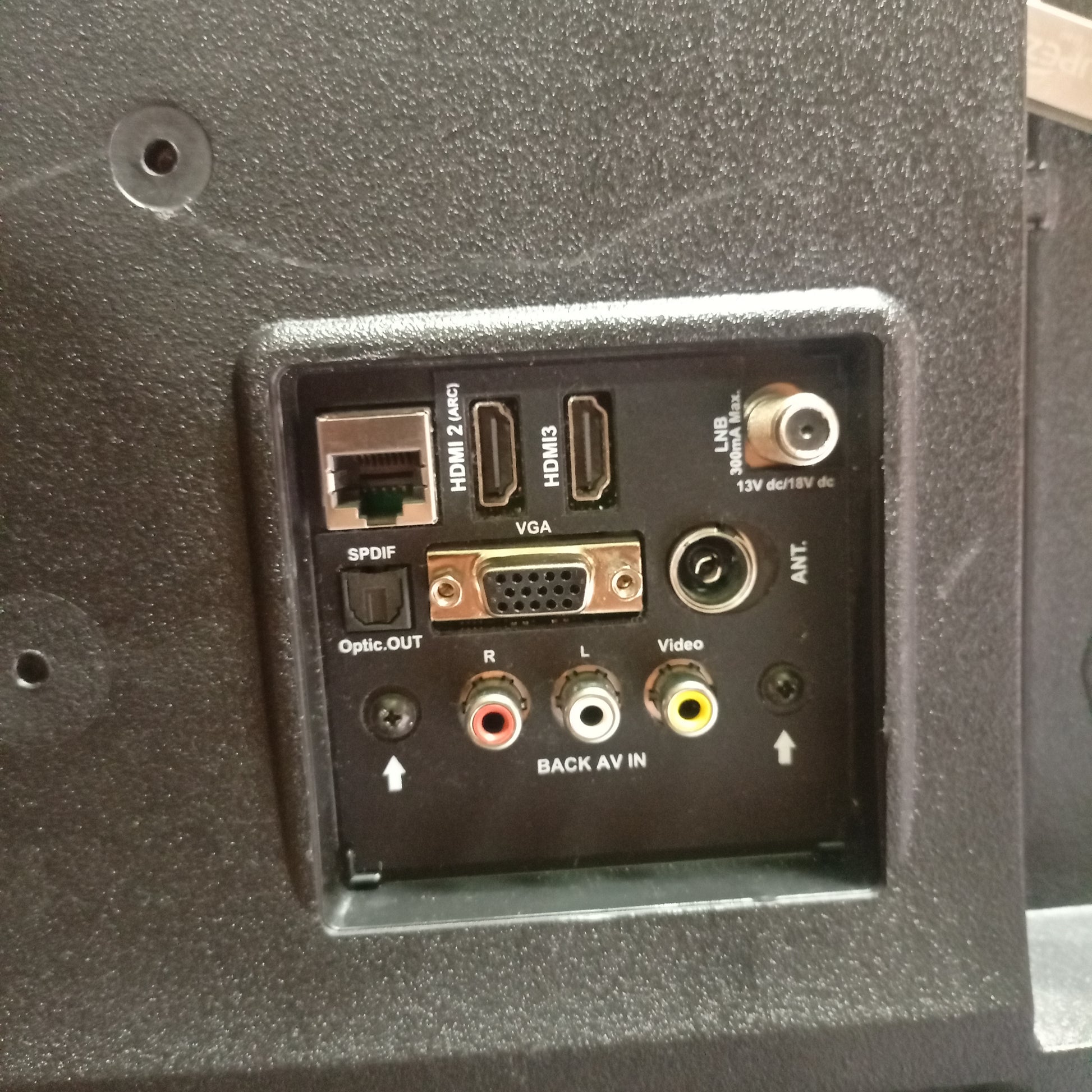 TOSHIBA 32 inch Smart FHD LED TV + Built-in WiFi & Bluetooth - Board Back View