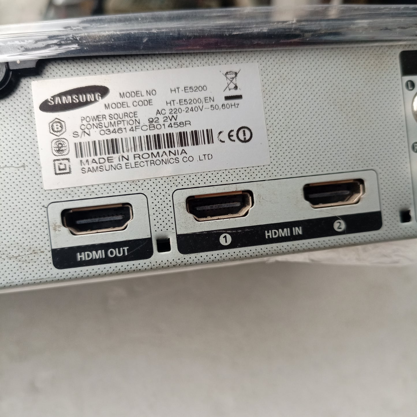 Samsung HT-E5200 2.1Ch 500watts 3D Smart Home Theater Machine Head - HDMI output and input