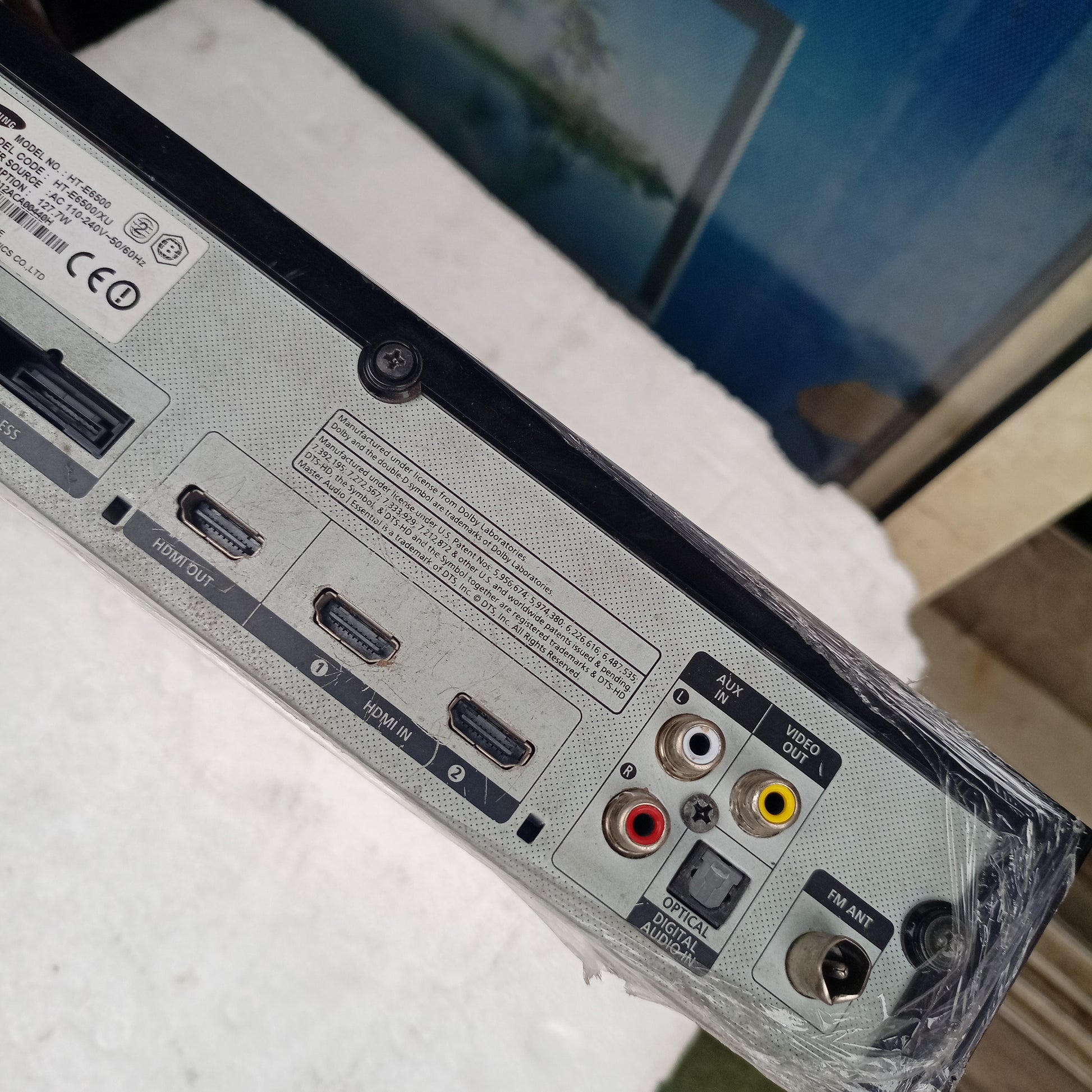 Samsung HT-E6500 5.1Ch 1330watts Blu-ray 3D Smart Home Theater Machine Head - Video outputs