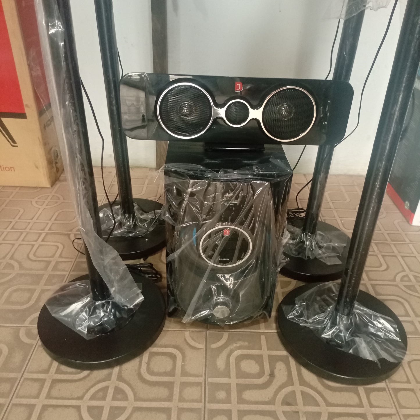DJ DJ5050M 5.1Ch Standing Bluetooth Home Cinema Theater - Closer Front View