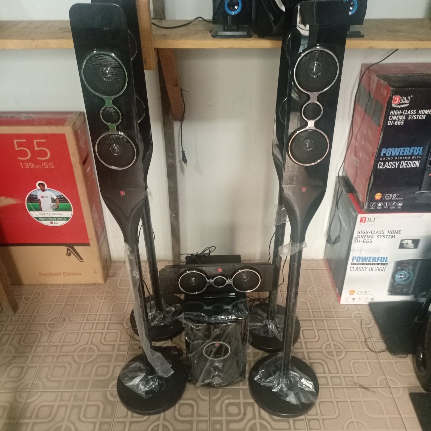 DJ DJ5050M 5.1Ch Standing Bluetooth Home Cinema Theater - Front View