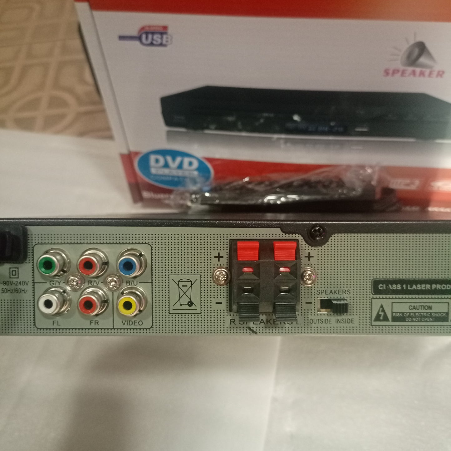 DMARC DMI-9030 Multi-Playback DVD Player + Speaker Output & Internal Speakers - Brand New