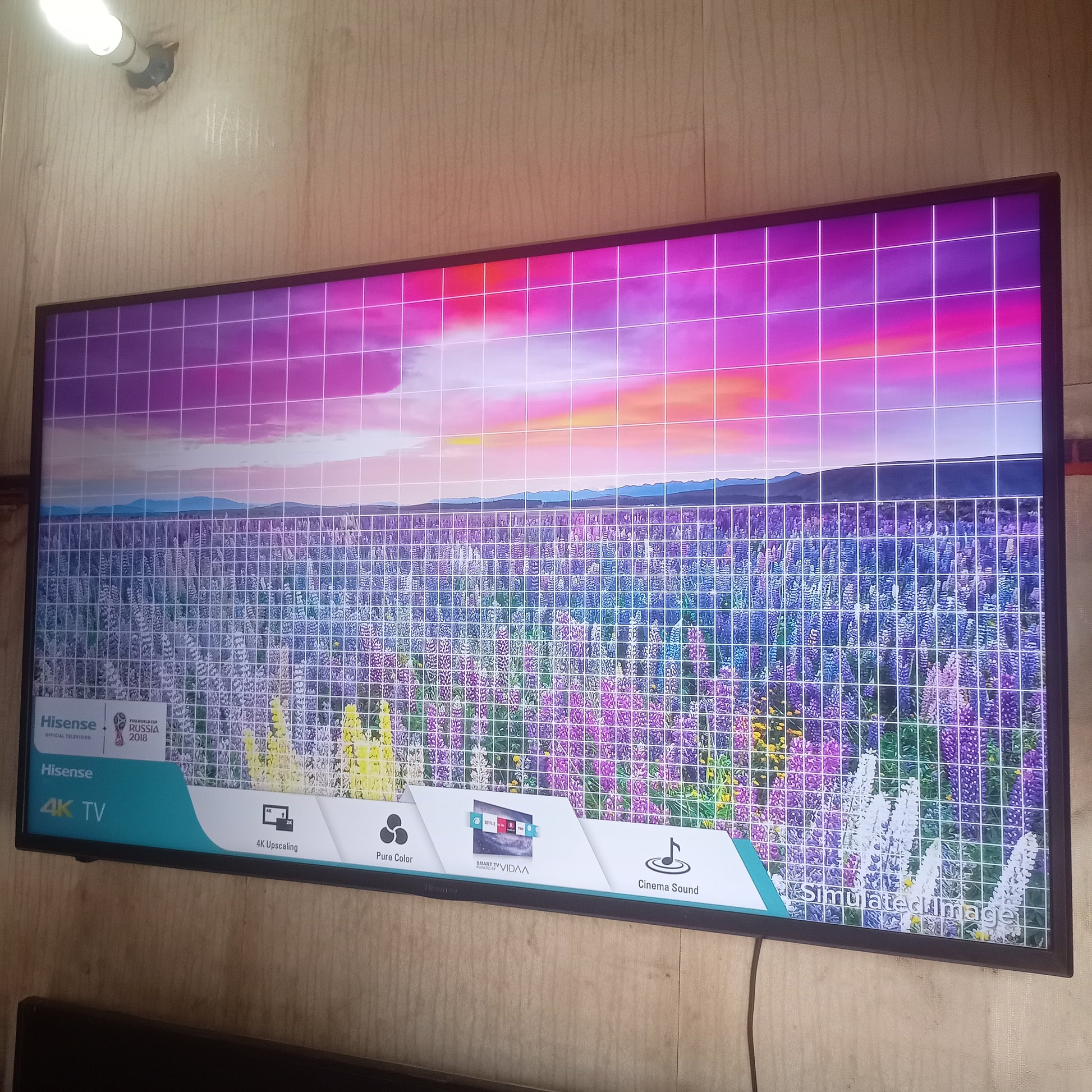 Hisense 55 inch VIDAA Smart 4K UHD LED TV (Built-in WiFi, Miracast) - Foreign Used